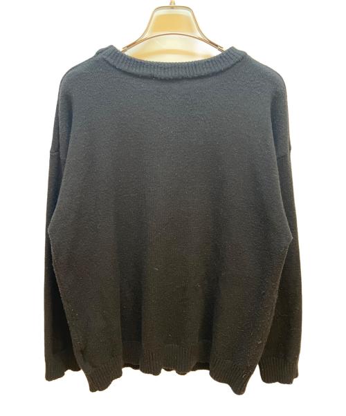 AMI Alexandre Mattiussi（アミアレクサンドルマテュッシ）AMI Alexandre Mattiussi (アミアレクサンドルマテュッシ) 厚手ニット ブラック×レッド サイズ:不明の古着・服飾アイテム