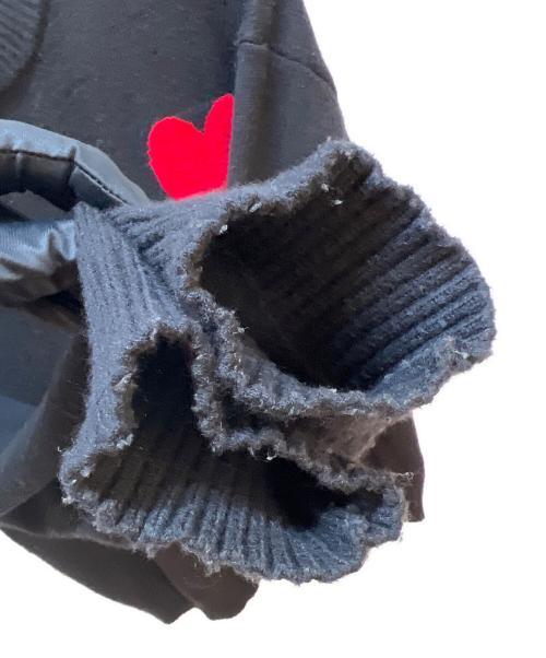AMI Alexandre Mattiussi（アミアレクサンドルマテュッシ）AMI Alexandre Mattiussi (アミアレクサンドルマテュッシ) 厚手ニット ブラック×レッド サイズ:不明の古着・服飾アイテム