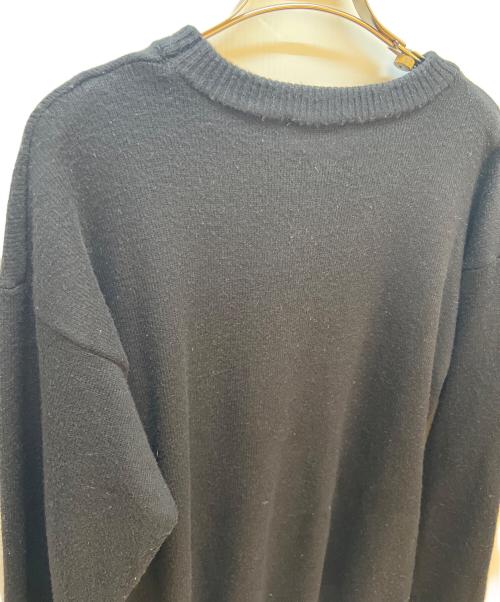 AMI Alexandre Mattiussi（アミアレクサンドルマテュッシ）AMI Alexandre Mattiussi (アミアレクサンドルマテュッシ) 厚手ニット ブラック×レッド サイズ:不明の古着・服飾アイテム