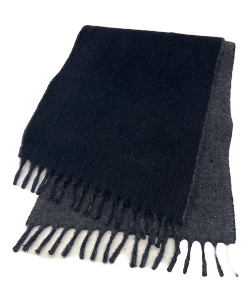 PRADA（プラダ）PRADA (プラダ) マフラー ブラックの古着・服飾アイテム