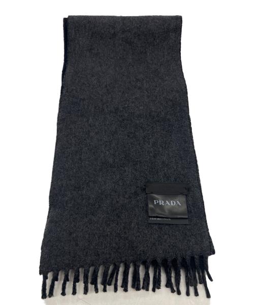 PRADA（プラダ）PRADA (プラダ) マフラー ブラックの古着・服飾アイテム