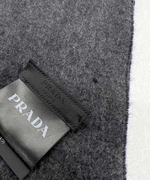 PRADA（プラダ）PRADA (プラダ) マフラー ブラックの古着・服飾アイテム