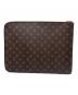 LOUIS VUITTON (ルイ ヴィトン) クラッチバッグ/モノグラム・ポッシュ・ドキュマン ブラウン：35000円