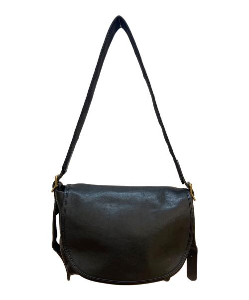 SLOW（スロウ）SLOW (スロウ) レザーショルダーバッグ ブラックの古着・服飾アイテム