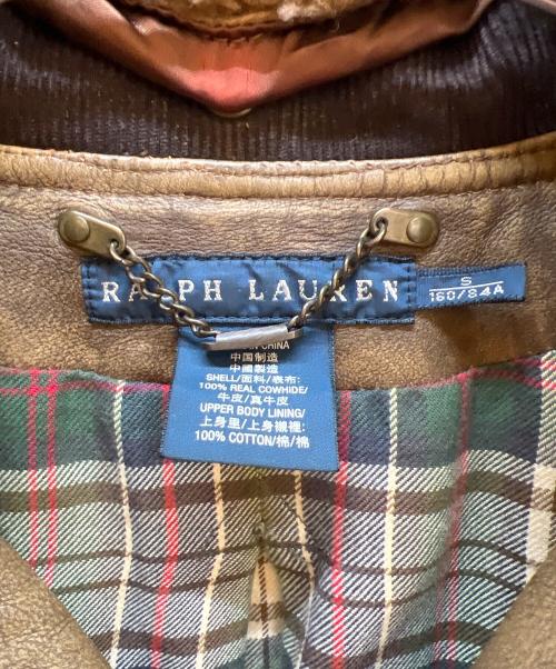 RALPH LAUREN（ラルフローレン）RALPH LAUREN (ラルフローレン) ハンティングレザ-ジャケット ブラウン サイズ:Sの古着・服飾アイテム
