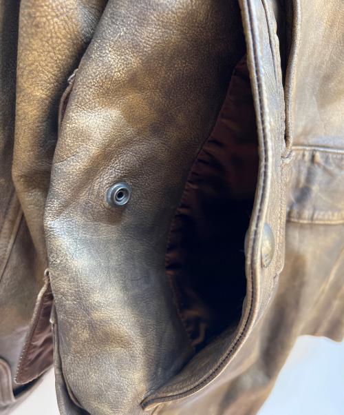 RALPH LAUREN（ラルフローレン）RALPH LAUREN (ラルフローレン) ハンティングレザ-ジャケット ブラウン サイズ:Sの古着・服飾アイテム