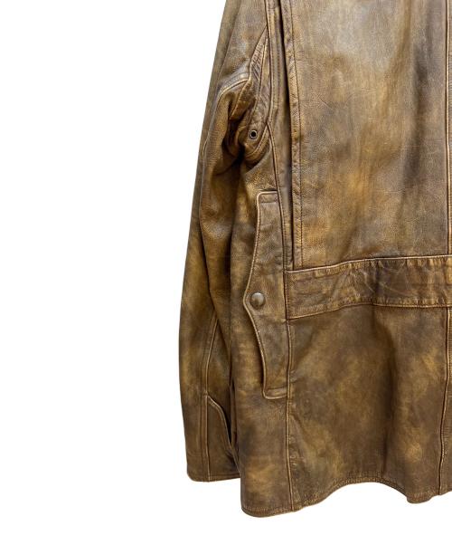RALPH LAUREN（ラルフローレン）RALPH LAUREN (ラルフローレン) ハンティングレザ-ジャケット ブラウン サイズ:Sの古着・服飾アイテム