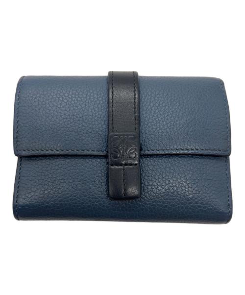 LOEWE（ロエベ）LOEWE (ロエベ) 3つ折り財布 ネイビーの古着・服飾アイテム