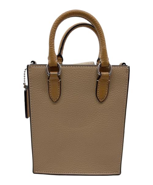 COACH（コーチ）COACH (コーチ) 2WAYバッグ ブラウン×アイボリーの古着・服飾アイテム