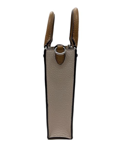 COACH（コーチ）COACH (コーチ) 2WAYバッグ ブラウン×アイボリーの古着・服飾アイテム