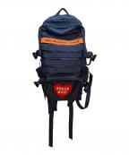 HUMAN MADEヒューマンメイド）の古着「リュック」｜ネイビー×オレンジ×レッド