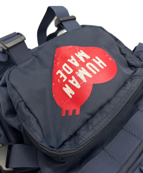 HUMAN MADE（ヒューマンメイド）HUMAN MADE (ヒューマンメイド) リュック ネイビー×オレンジ×レッドの古着・服飾アイテム
