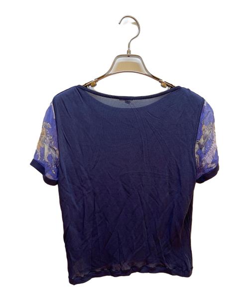 HERMES（エルメス）HERMES (エルメス) Tシャツ ネイビー サイズ:MEの古着・服飾アイテム