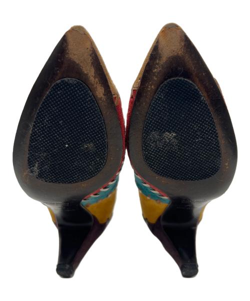 MIU MIU（ミュウミュウ）MIU MIU (ミュウミュウ) ヒールパンプス マルチカラー サイズ:36の古着・服飾アイテム