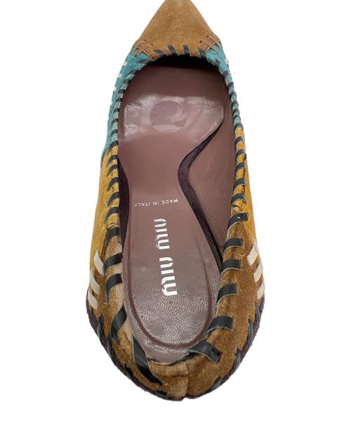 MIU MIU（ミュウミュウ）MIU MIU (ミュウミュウ) ヒールパンプス マルチカラー サイズ:36の古着・服飾アイテム
