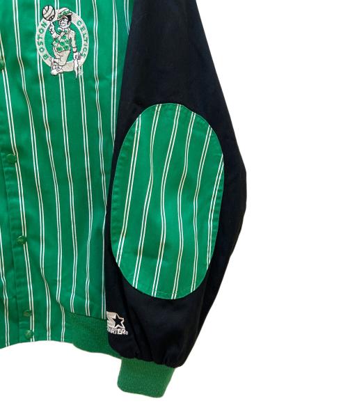 STARTER（スターター）STARTER (スターター) スタジャン グリーン×ブラック サイズ:Mの古着・服飾アイテム