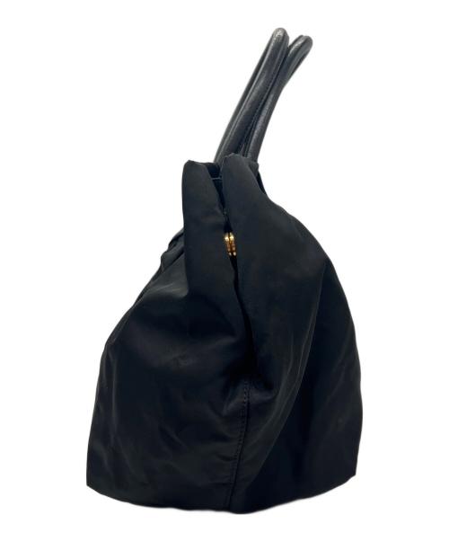 PRADA（プラダ）PRADA (プラダ) リボンハンドバッグ ブラックの古着・服飾アイテム