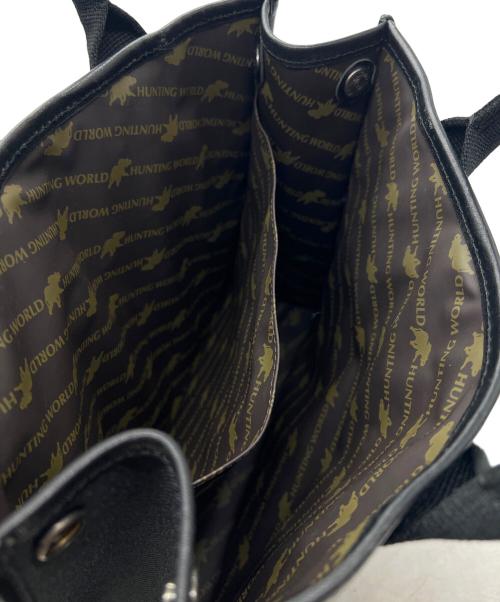 HUNTING WORLD（ハンティングワールド）HUNTING WORLD (ハンティングワールド) ハンドバッグ ブラックの古着・服飾アイテム