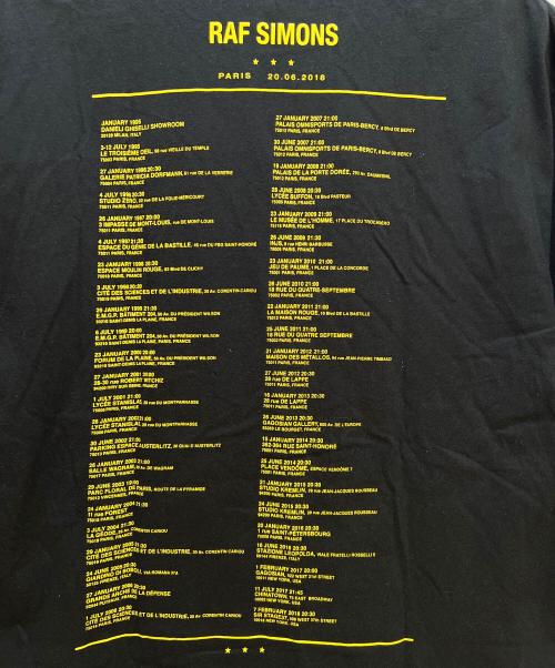 RAF SIMONS（ラフシモンズ）RAF SIMONS (ラフシモンズ) 半袖カットソー ブラック サイズ:Mの古着・服飾アイテム