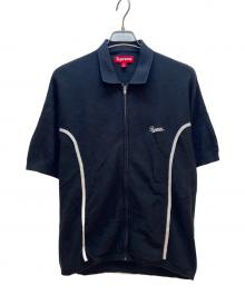 SUPREME（シュプリーム）の古着「PIPING ZIP UP POLO」｜ブラック