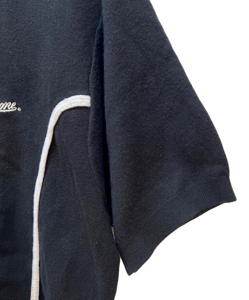 SUPREME（シュプリーム）SUPREME (シュプリーム) PIPING ZIP UP POLO ブラック サイズ:Mの古着・服飾アイテム