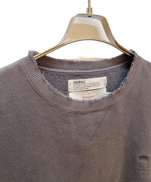 DAIRIKU（ダイリク）DAIRIKU (ダイリク) Water-Repellent Vintage Sweater グレー サイズ:Lの古着・服飾アイテム