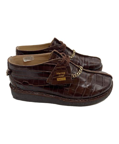 CLARKS（クラークス）CLARKS (クラークス) Martin Rose (マーティンローズ) SUPREME (シュプリーム) シューズ ブラウン サイズ:26.5の古着・服飾アイテム