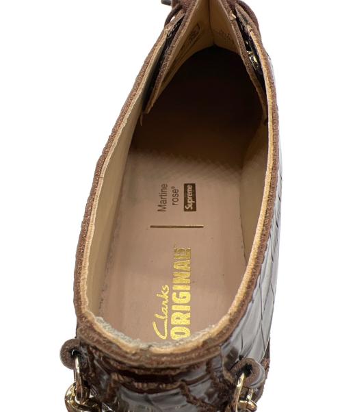 CLARKS（クラークス）CLARKS (クラークス) Martin Rose (マーティンローズ) SUPREME (シュプリーム) シューズ ブラウン サイズ:26.5の古着・服飾アイテム