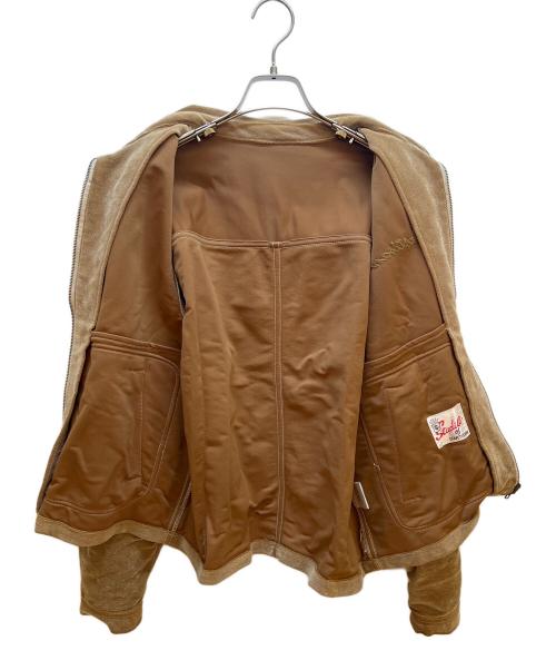 DARTISAN（ダルチザン）DARTISAN (ダルチザン) ジップアップジャケット ブラウン サイズ:Lの古着・服飾アイテム