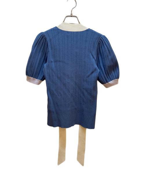 Kate Spade（ケイトスペード）Kate Spade (ケイトスペード) 薄手ニット スカイブルー サイズ:XSの古着・服飾アイテム