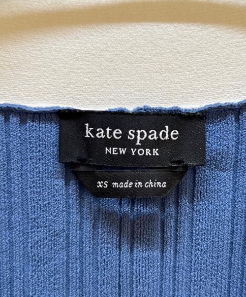 Kate Spade（ケイトスペード）Kate Spade (ケイトスペード) 薄手ニット スカイブルー サイズ:XSの古着・服飾アイテム