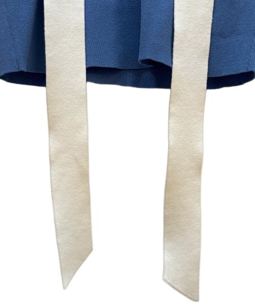 Kate Spade（ケイトスペード）Kate Spade (ケイトスペード) 薄手ニット スカイブルー サイズ:XSの古着・服飾アイテム