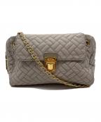 PRADAプラダ）の古着「キルティングチェーンショルダーバッグ」｜ベージュ