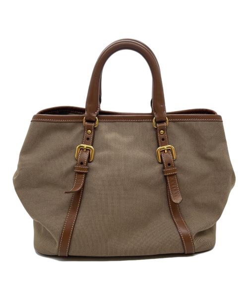 PRADA（プラダ）PRADA (プラダ) 2WAYショルダーバッグ ベージュの古着・服飾アイテム