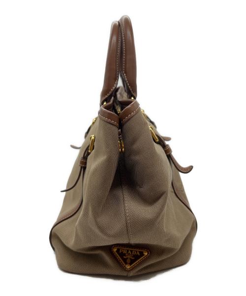 PRADA（プラダ）PRADA (プラダ) 2WAYショルダーバッグ ベージュの古着・服飾アイテム