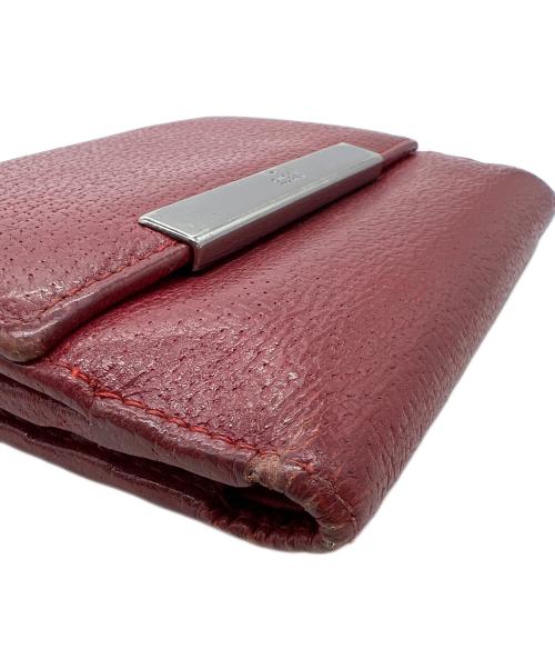 GUCCI（グッチ）GUCCI (グッチ) 2つ折り財布 レッドの古着・服飾アイテム