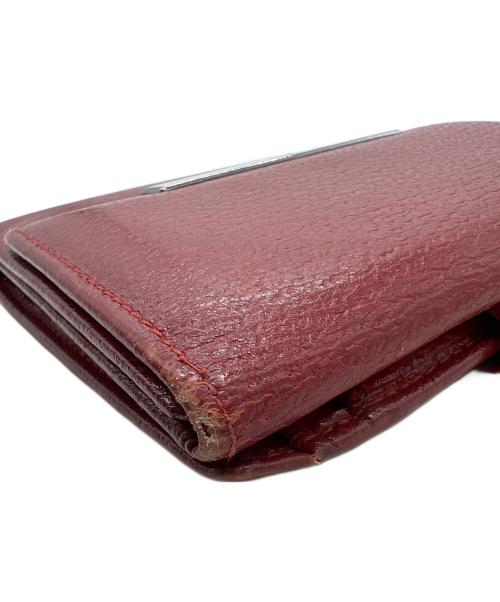 GUCCI（グッチ）GUCCI (グッチ) 2つ折り財布 レッドの古着・服飾アイテム