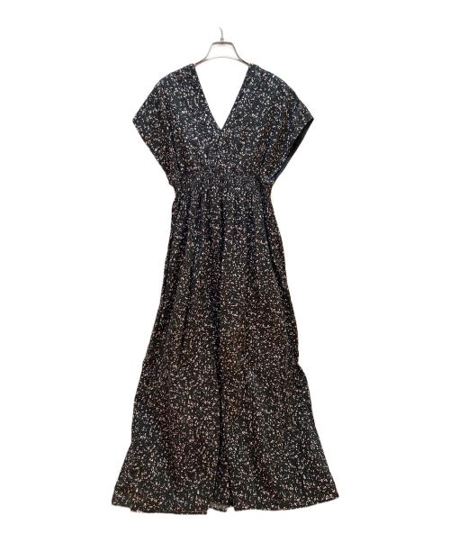 MARIHA（マリハ）MARIHA (マリハ) ノースリーブワンピース ブラック×ホワイト×ピンク サイズ:36の古着・服飾アイテム