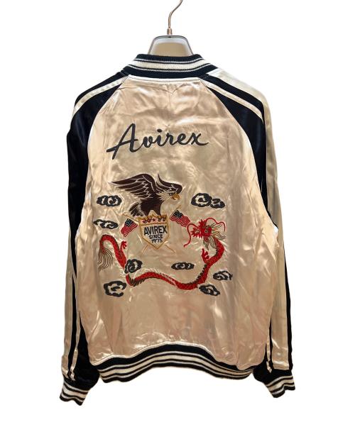 AVIREX（アヴィレックス）AVIREX (アヴィレックス) スカジャン レッド×ホワイト サイズ:Lの古着・服飾アイテム