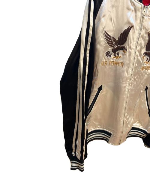 AVIREX（アヴィレックス）AVIREX (アヴィレックス) スカジャン レッド×ホワイト サイズ:Lの古着・服飾アイテム