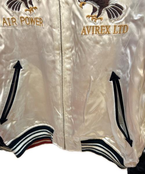 AVIREX（アヴィレックス）AVIREX (アヴィレックス) スカジャン レッド×ホワイト サイズ:Lの古着・服飾アイテム