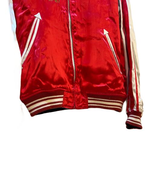 AVIREX（アヴィレックス）AVIREX (アヴィレックス) スカジャン レッド×ホワイト サイズ:Lの古着・服飾アイテム