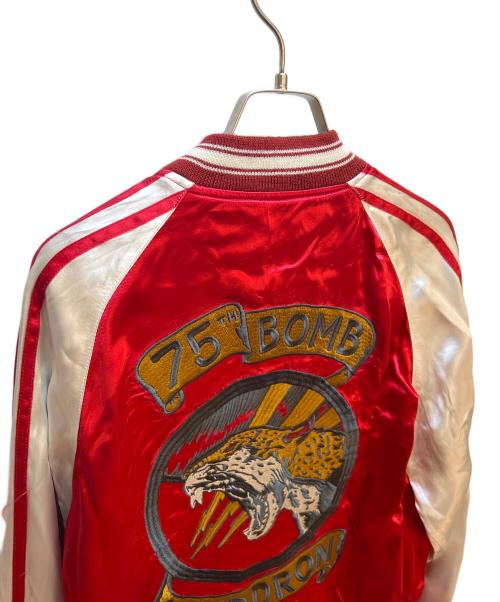 AVIREX（アヴィレックス）AVIREX (アヴィレックス) スカジャン レッド×ホワイト サイズ:Lの古着・服飾アイテム