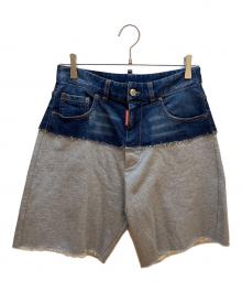DSQUARED2（ディースクエアード）の古着「デニム切替パンツ」｜インディゴ×グレー