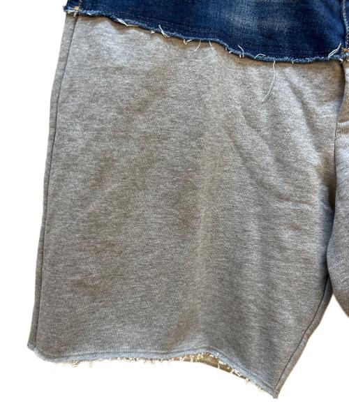 DSQUARED2（ディースクエアード）DSQUARED2 (ディースクエアード) デニム切替パンツ インディゴ×グレー サイズ:4の古着・服飾アイテム