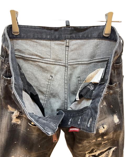 DSQUARED2（ディースクエアード）DSQUARED2 (ディースクエアード) デニムパンツ ブラック サイズ:46の古着・服飾アイテム