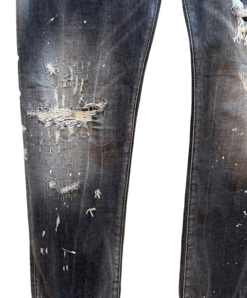 DSQUARED2（ディースクエアード）DSQUARED2 (ディースクエアード) デニムパンツ ブラック サイズ:46の古着・服飾アイテム