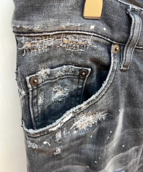 DSQUARED2（ディースクエアード）DSQUARED2 (ディースクエアード) デニムパンツ ブラック サイズ:46の古着・服飾アイテム