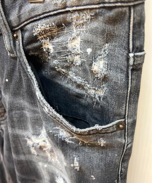 DSQUARED2（ディースクエアード）DSQUARED2 (ディースクエアード) デニムパンツ ブラック サイズ:46の古着・服飾アイテム