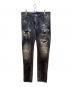 DSQUARED2（ディースクエアード）の古着「デニムパンツ」｜ブラック
